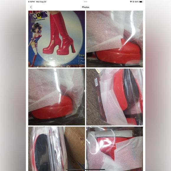Rebel Tunes brand new snowhite boots red sexy choose from 3 sizes - Picture 9 of 10